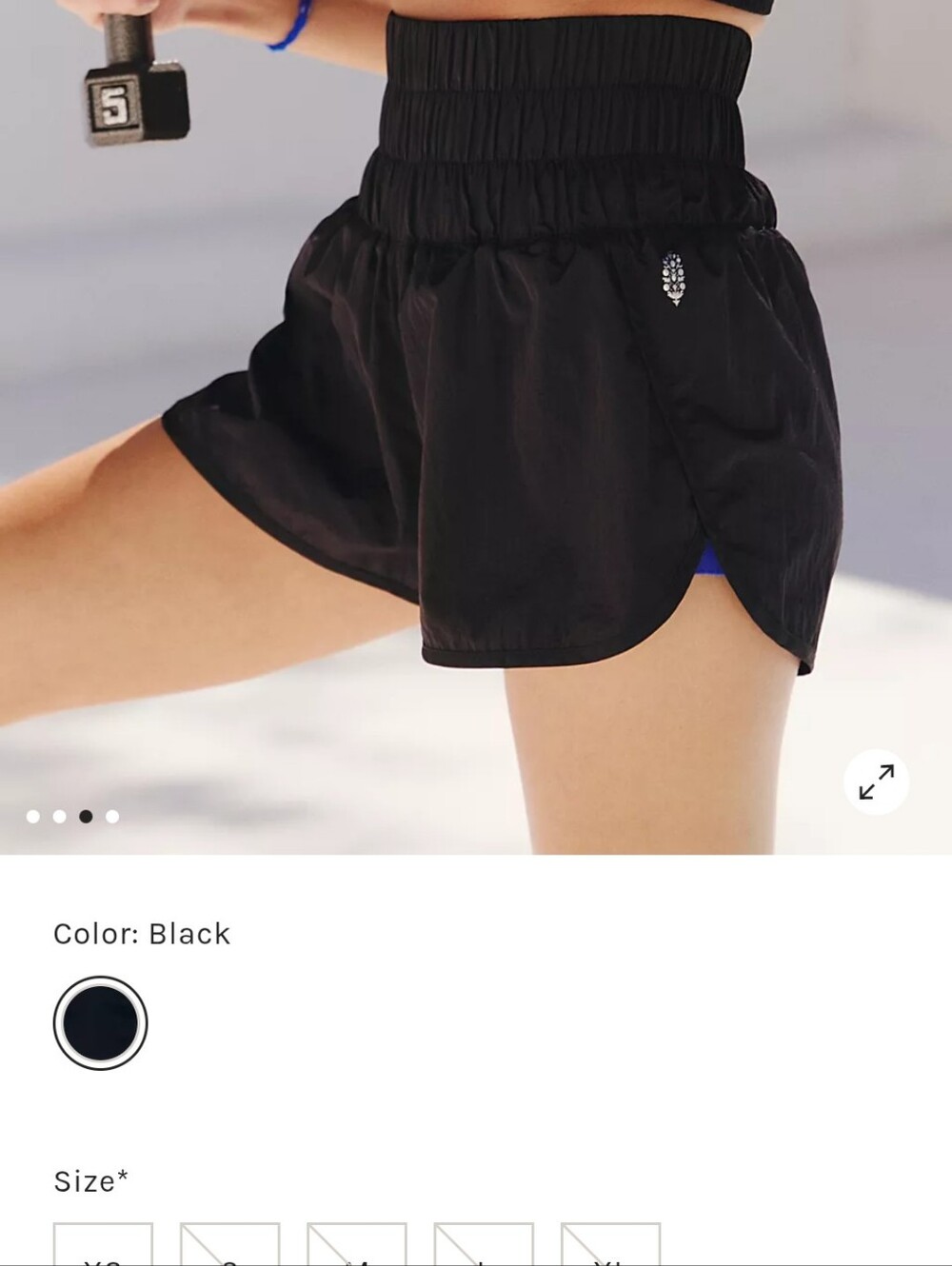 Free People Movement Burgundy Run Shorts, Size Small - Picture 7 of 8